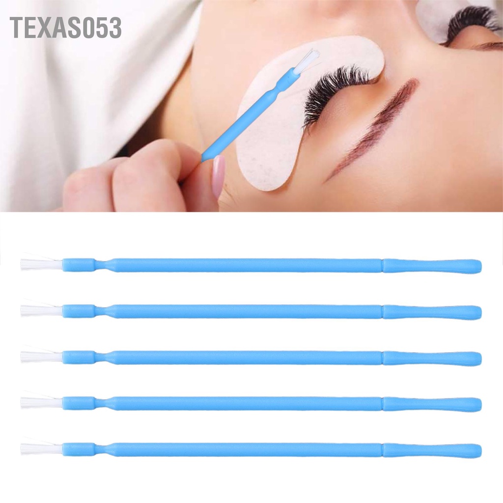 Texas053 100 cái Cọ kẻ mắt dùng một lần Mẹo mềm linh hoạt Dụng cụ bôi son môi trang điểm