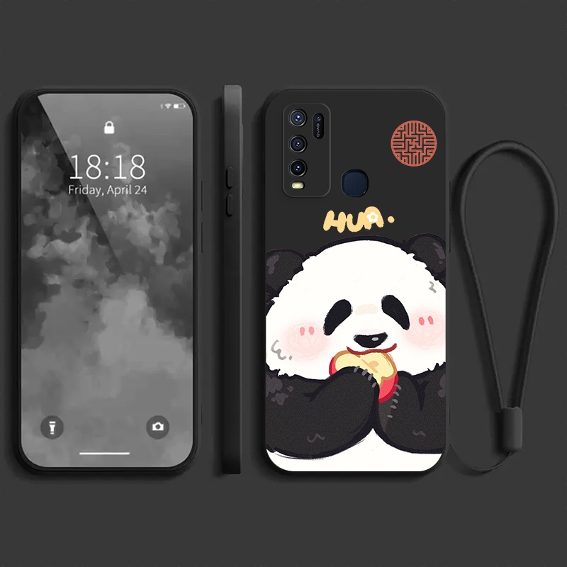 Ốp lưng vivo Y50 vivo Y30 Ốp điện thoại dẻo Gấu trúc mắn