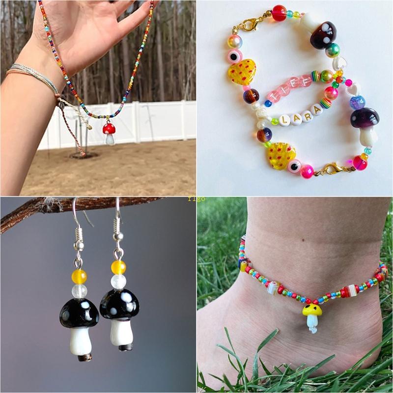 Bộ 120 Hạt Thủy Tinh Mịn Dùng Làm Trang Sức