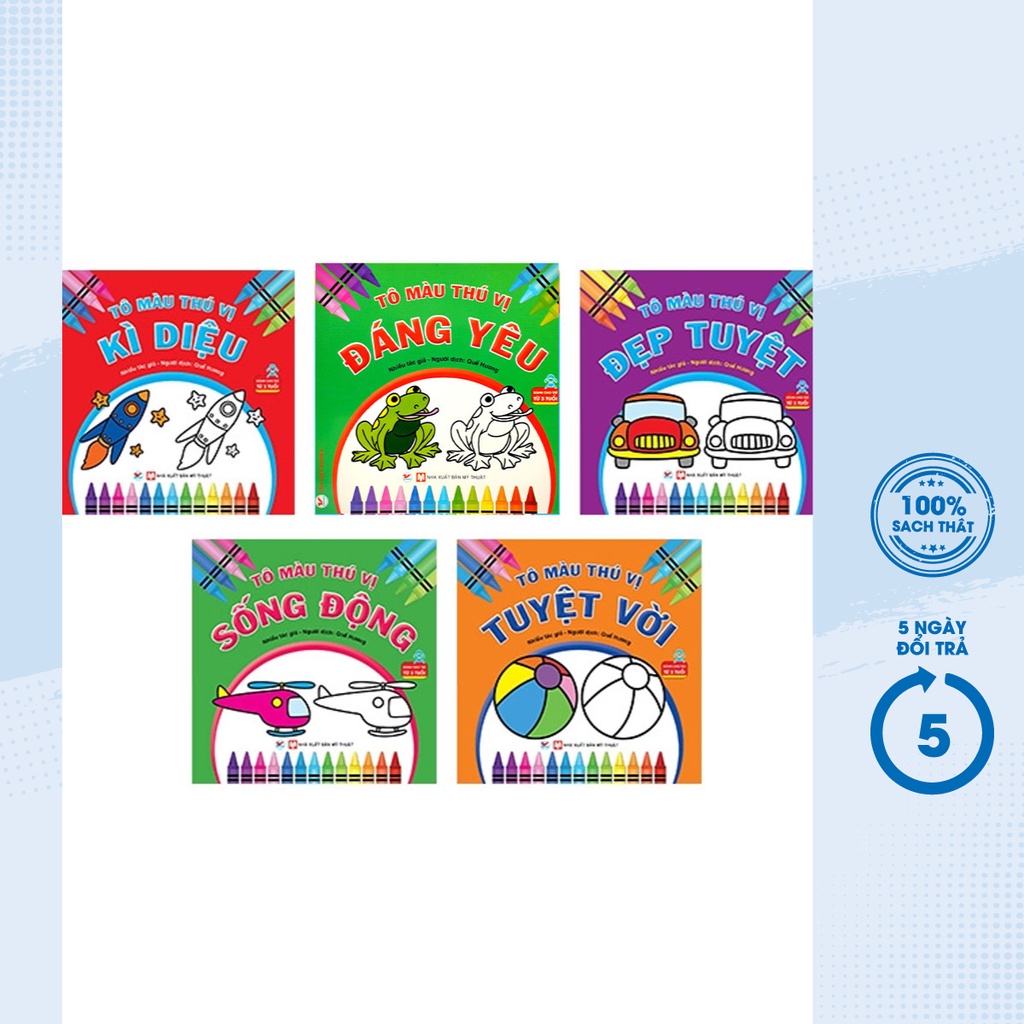 Sách - Combo Bộ Sách Tô Màu Thú Vị 2 (Bộ 5 Cuốn) - TV