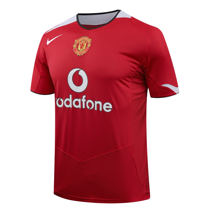 Áo Bóng Đá Đội Nhà Jersey MU Jersi 2004 2006 Chất Lượng Cao Phong Cách Retro Cho Nam