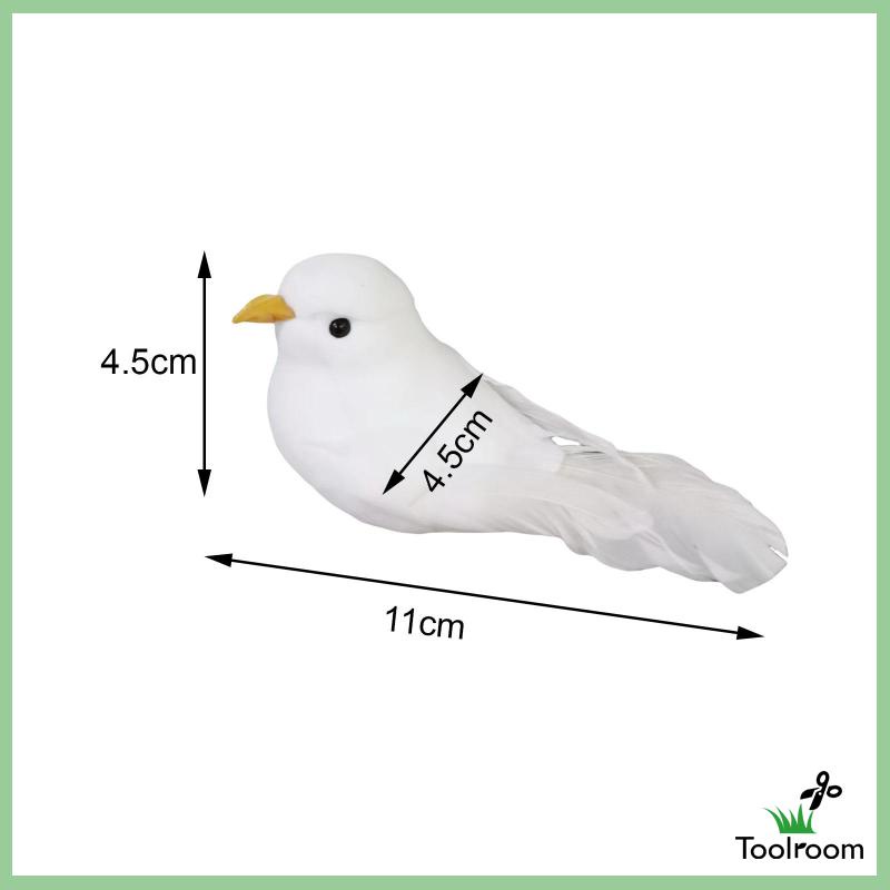 Chim Bồ Câu Nhân Tạo Có Lông Vũ Trang Trí Sân Vườn / Tiệc Cưới