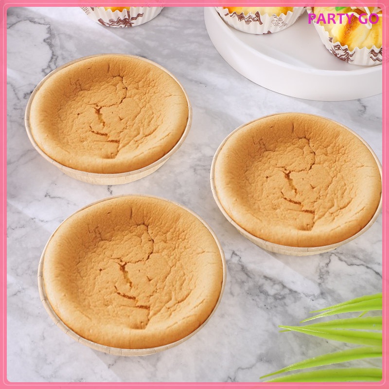 Set 100 Khuôn Giấy Tròn 4 Inch Nướng Bánh Tiện Dụng