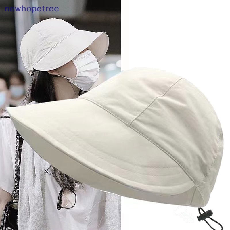 Mũ Rộng Vành Dây Rút Thời Trang Biển Cho Nam Nữ
