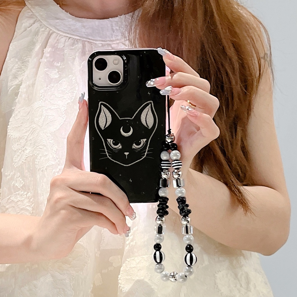 Ốp Điện Thoại TPU Mềm Trong Suốt Hai Mặt Hình Mèo / Thủy Thủ Mặt Trăng Cho iPhone 11 13 12 14 Pro Max