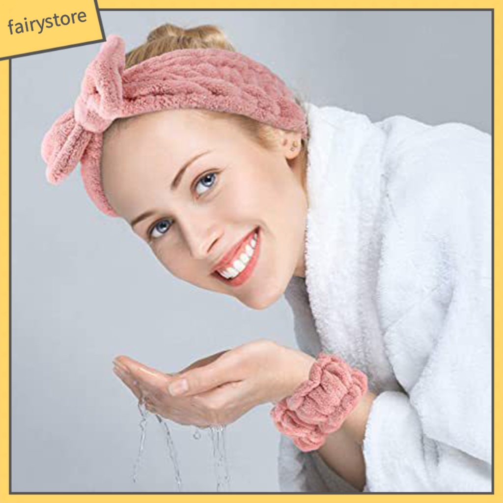 Băng Đô Cài Tóc Co Giãn Màu Trơn Thắt Nơ Lớn Cho Nữ