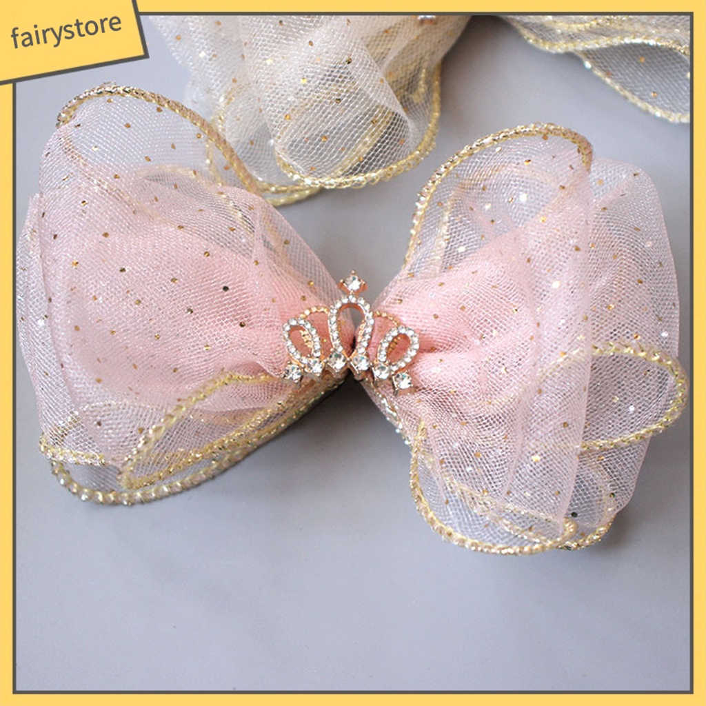 Kẹp Tóc Hình Nơ Màu Trơn Dành Cho Bé Gái