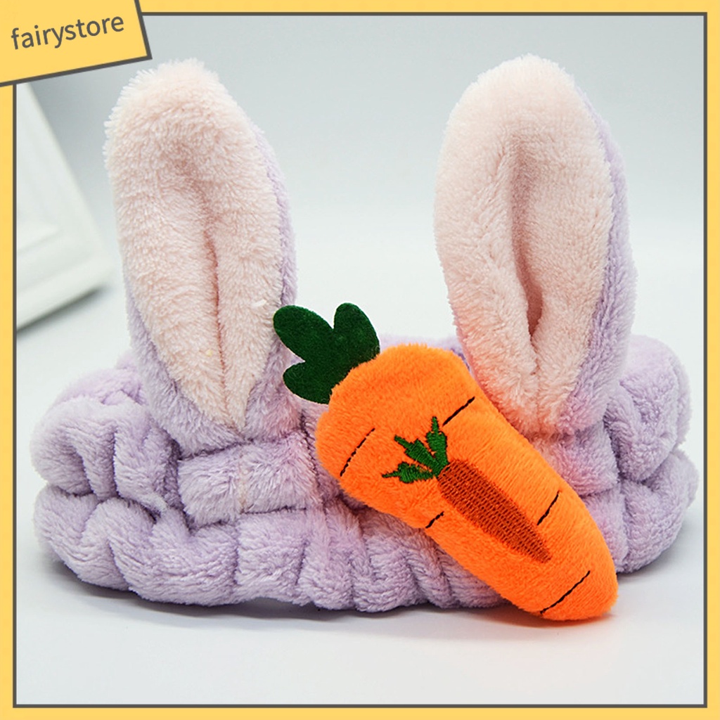 Băng Đô Cà Rốt / Mỹ Phẩm Hình Thỏ Hoạt Hình Dễ Thương Cho Nữ