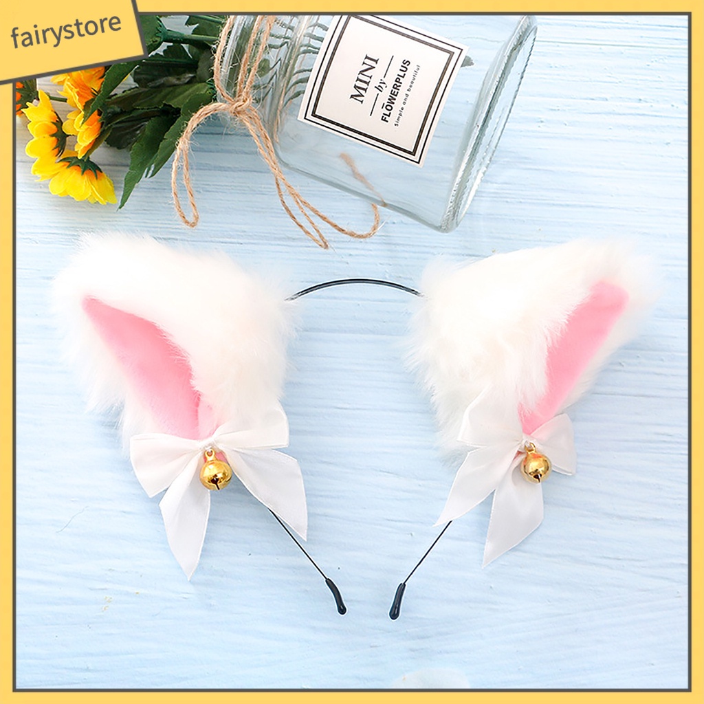 Băng Đô Tai Thỏ Giả Lông Thú Thời Trang Hóa Trang Tiệc Tùng