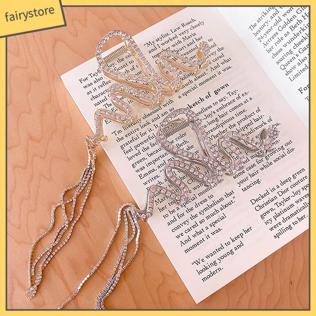 Kẹp Tóc Càng Cua Cỡ Lớn Đính Đá Lấp Lánh Sang Trọng Cho Nữ