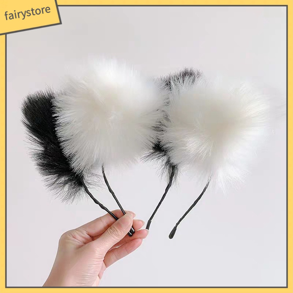 Băng Đô Tai Mèo Bông Hóa Trang Nhân Vật Anime Dễ Thương