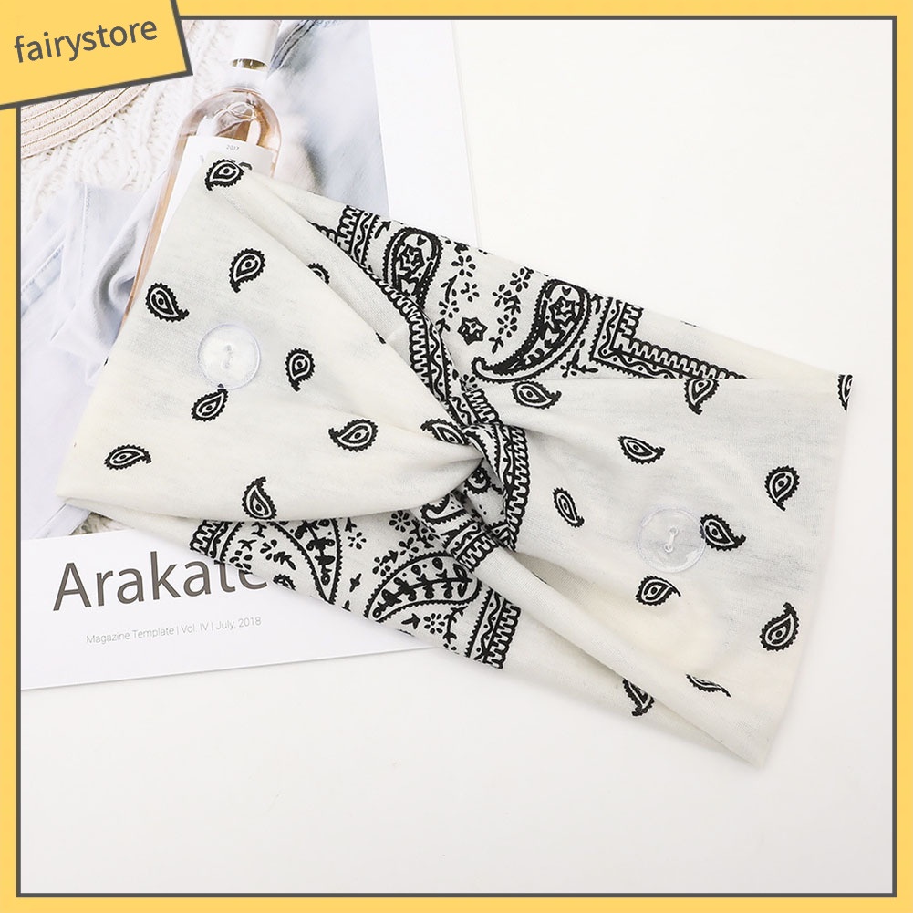 Băng Đô Cài Tóc Unisex Bản Rộng Co Giãn Có Nút Hỗ Trợ Luyện Tập Yoga / Thể Hình