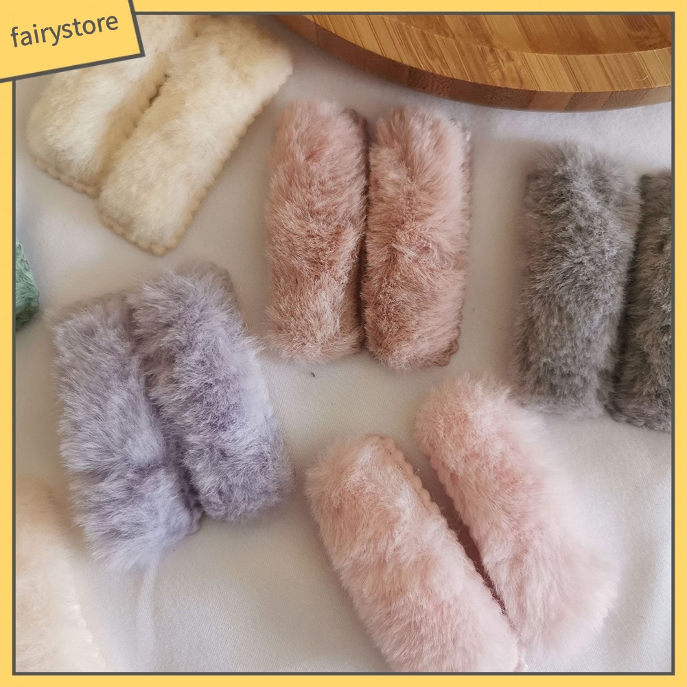 Set 2 Kẹp Tóc Hình Chữ Nhật Màu Sắc Kẹo Ngọt Dành Cho Nữ