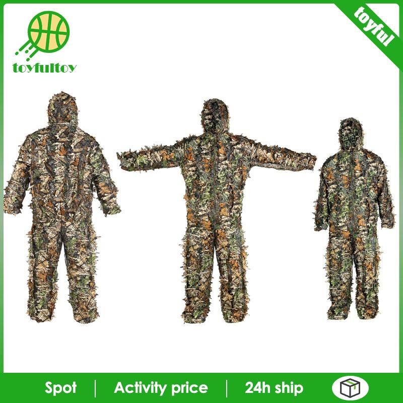 Bộ Đồ Hóa Trang Ghillie Thoáng Khí Có Mũ Trùm Tiện Dụng