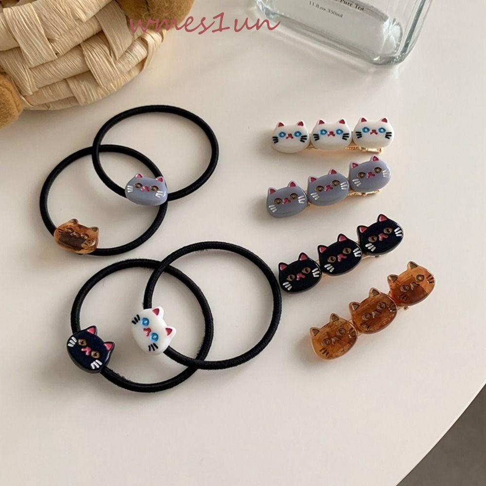 Kẹp Tóc Hình Mèo Hoạt Hình Phong Cách Hàn Quốc Ngọt Ngào Thời Trang 15H