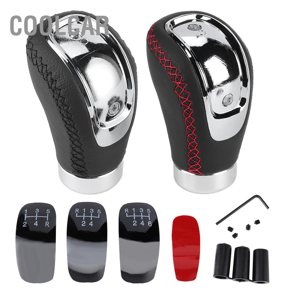 Tay nắm cần số ô tô - Núm Tay Gạt Cần Số - Đầu Sang Số Đòn Bẩy Bóng Ném Da Năng cho Đa năng Ô Tô Bánh Răng Chuyển Dịch Núm Dính - CoolCar