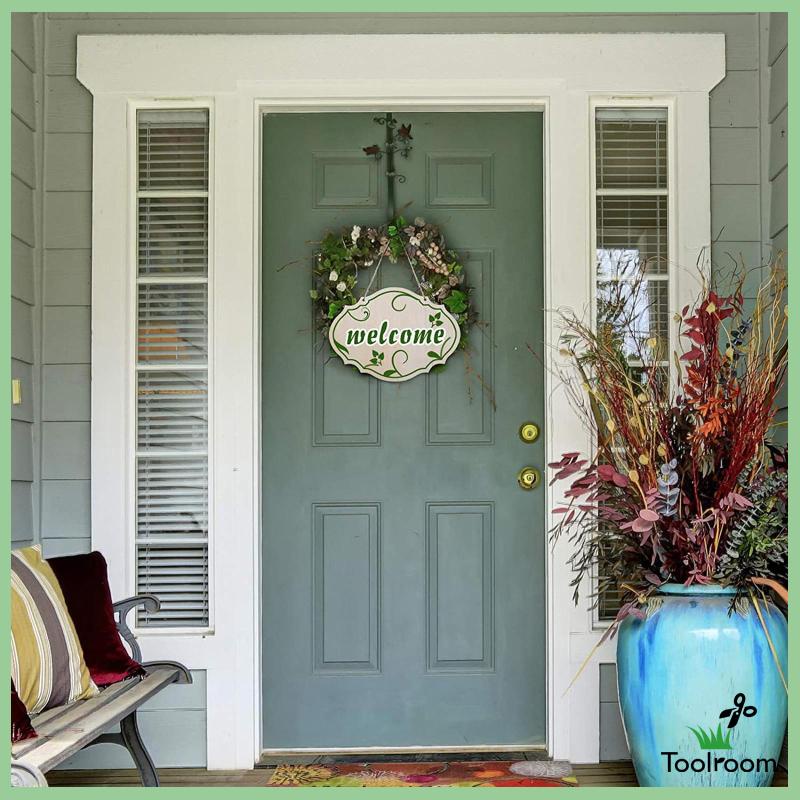 Bảng Gỗ Chào Mừng Treo Cửa Trước Trang Trí Nhà Cửa / Lễ Phục Sinh