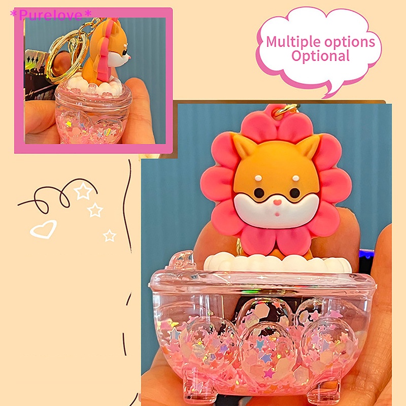 Móc Chìa Khóa Dạng Lỏng Họa Tiết Hoạt Hình Dễ Thương Mới