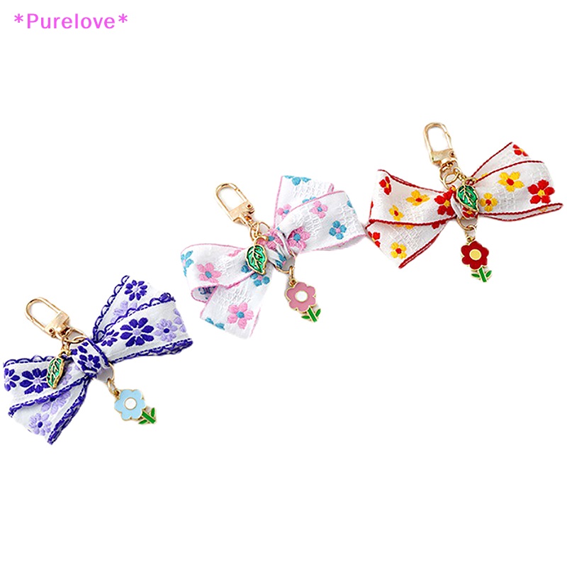 1 Móc Khóa Hình Hoa Hướng Dương Thắt Nơ Xinh Xắn Mới