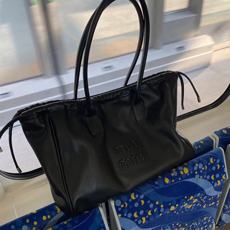 Túi tote Dây Rút Đeo Vai Sức Chứa Lớn Phong Cách retro Dễ Phối Đồ Thời Trang Cho Nữ