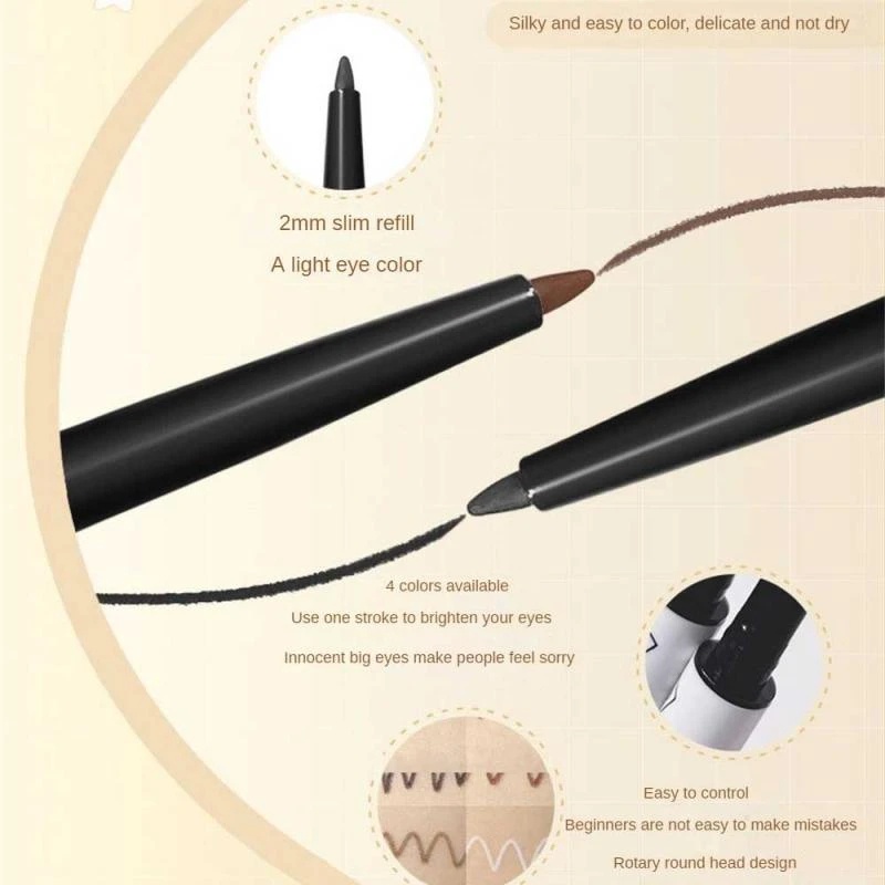 1 Bút Kẻ Mắt Dạng Gel Siêu Mịn Không Thấm Nước Và Bền Màu