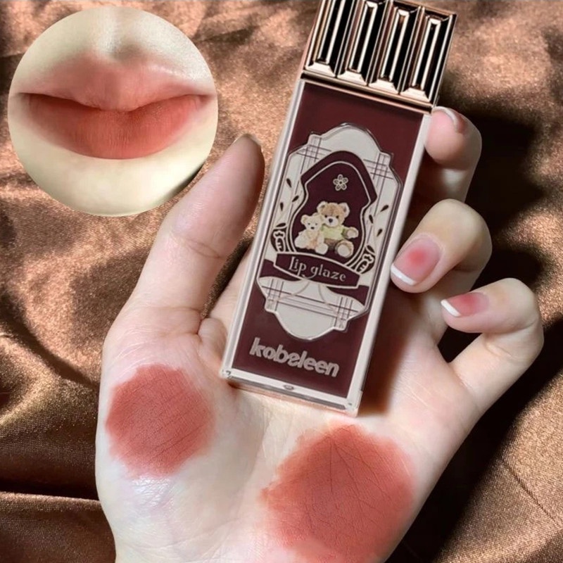 Son Môi 6 Màu Nhung Lì Làm Trắng Lâu Trôi Không Thấm Nước Chống Dính Cốc Cho Nữ