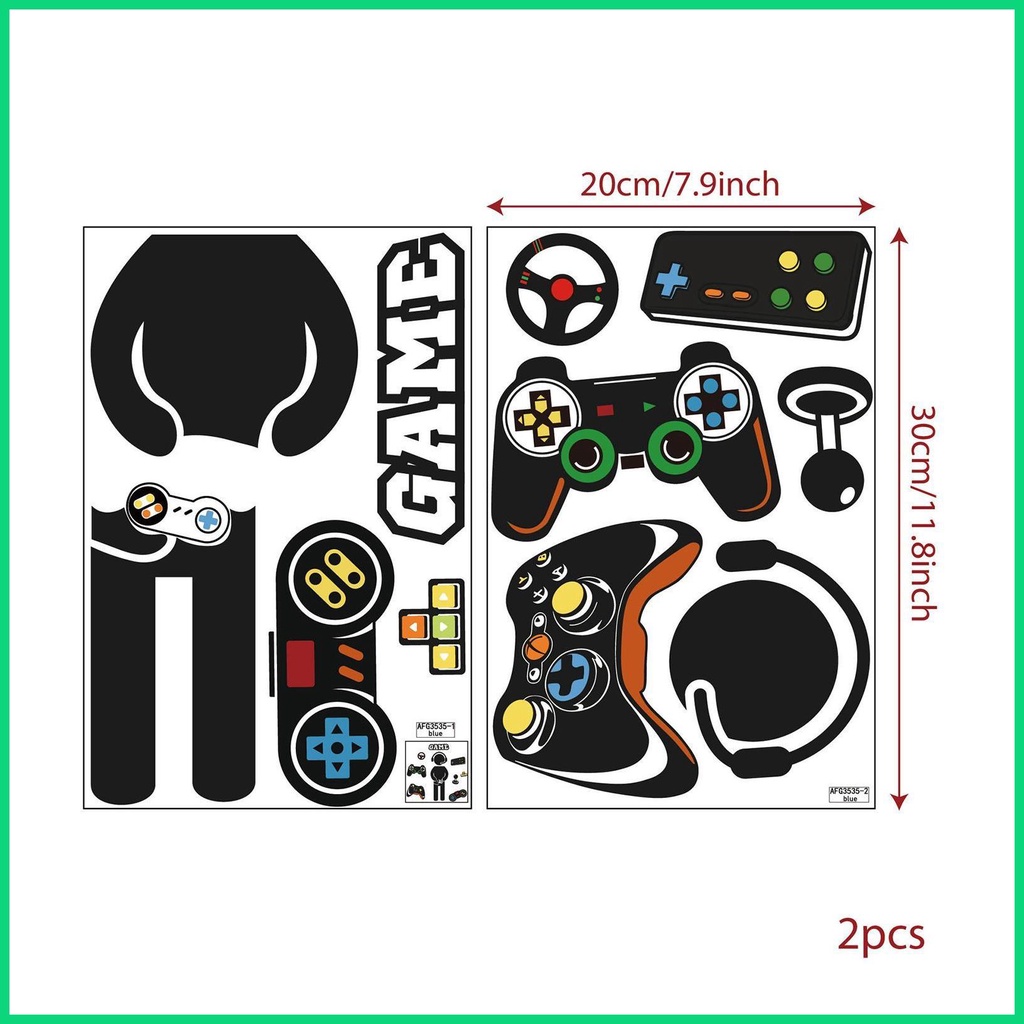 Miếng Dán Tường Dạ Quang Hình Tay Cầm Chơi Game Độc Đáo Trang Trí Nhà Cửa