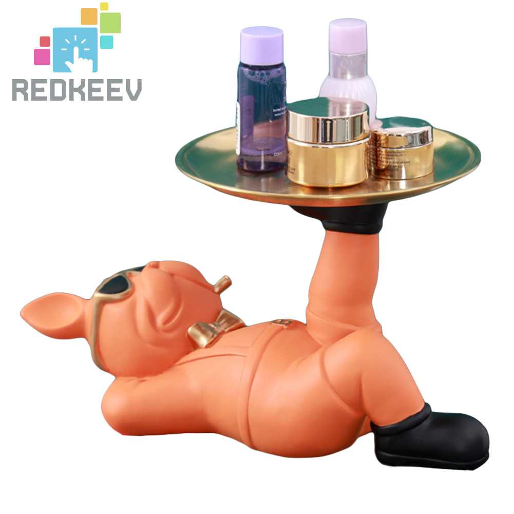 Hộp Đựng Đồ Dùng Hình Chó Bull Bằng Nhựa Độc Đáo Trang Trí Nhà Cửa / Phòng Khách