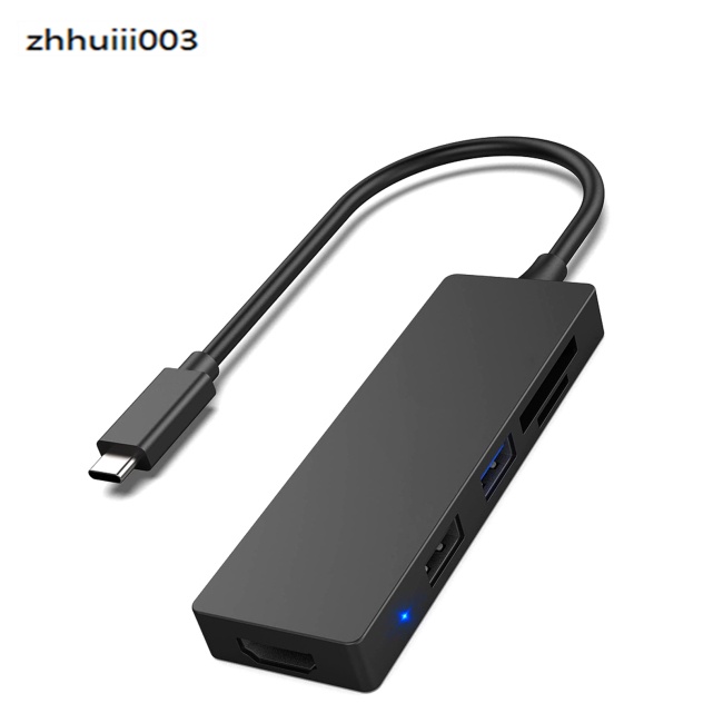 Bộ Chia Cổng Usb Type c 5 Trong 1 Đầu Đọc Thẻ Nhớ Usb 2.0 / 3.0 Fordmi