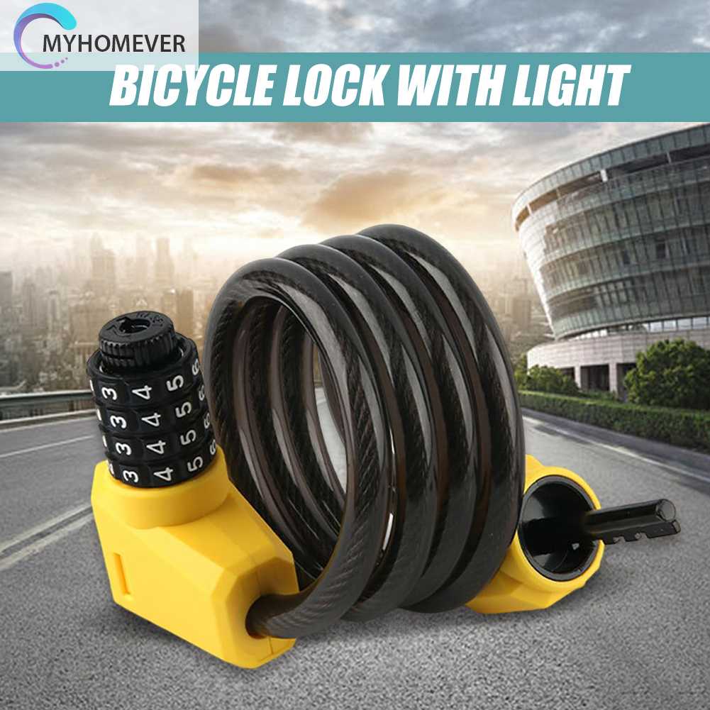 Dây Xích Khóa Xe Đạp / Xe Máy / Thuyền Kayak Có Mật Khẩu 1.2M