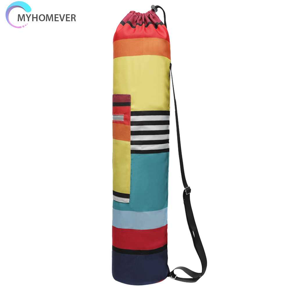Túi Đựng Thảm Tập Yoga Bằng Vải Canvas Phản Quang Có Khóa Kéo Tiện Dụng