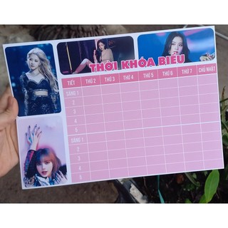 thời khóa biểu BLACKPINK cực đẹp