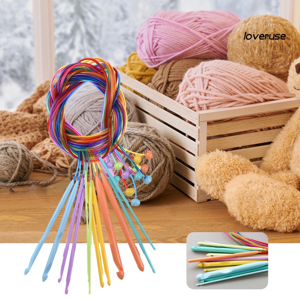 Set 12 Kim Móc Len Co Giãn Linh Hoạt Nhiều Màu Sắc
