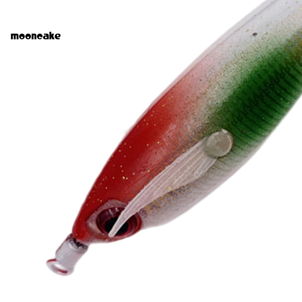 < Mooncake > Mồi Tôm Giả Câu Cá Bằng Gỗ Phát Quang Có Móc Hình Con Mực