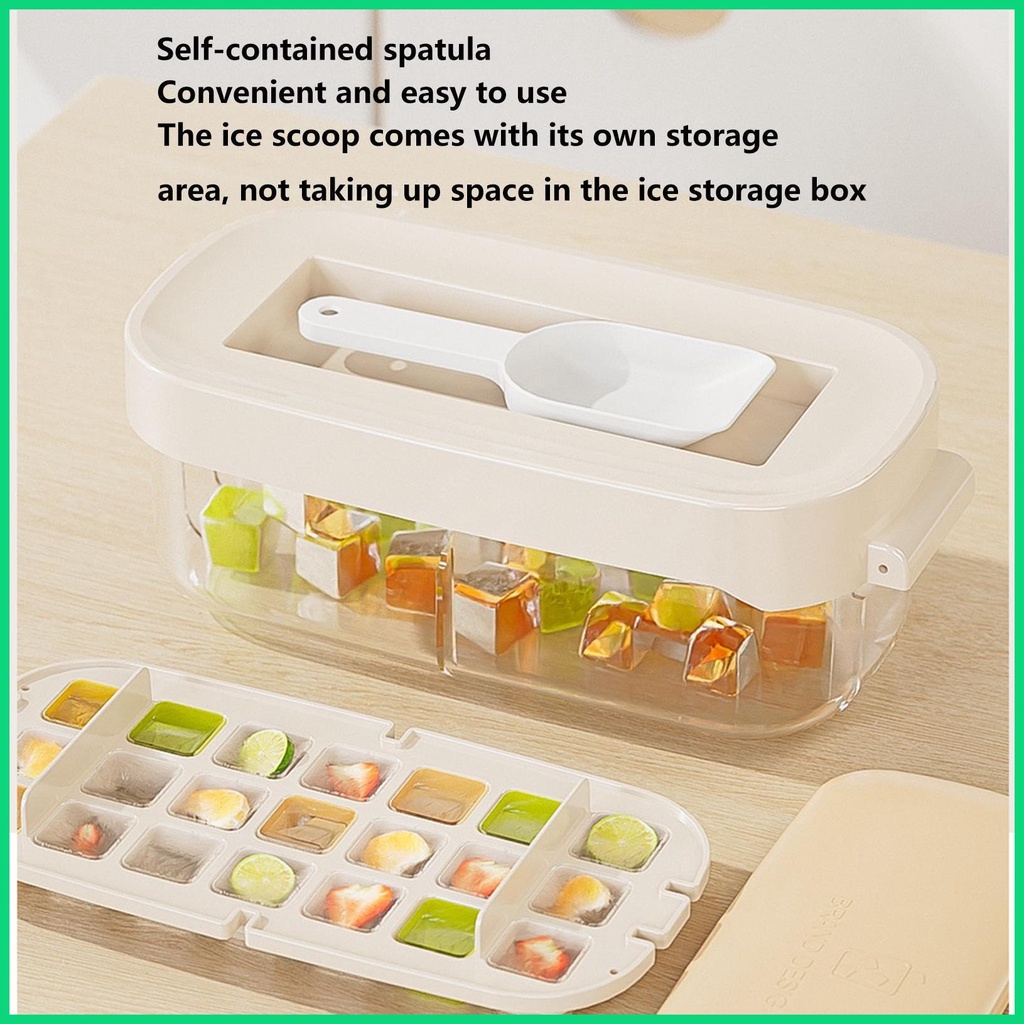 Khay Làm Đá Hai Tầng Có Nắp Dễ Dàng Sử Dụng Cho Jiwvnjiwvn