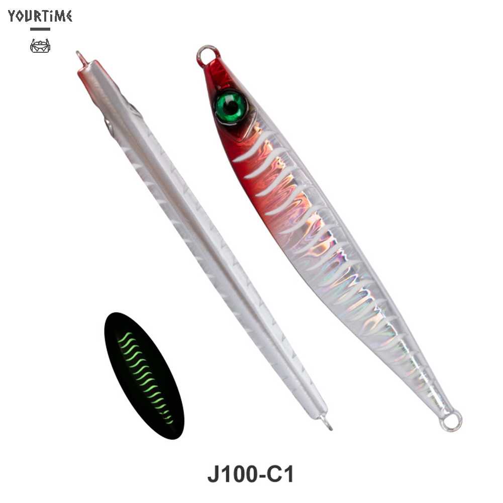 Mồi Câu Cá Giả Bằng Kim Loại Cứng Dạ Quang