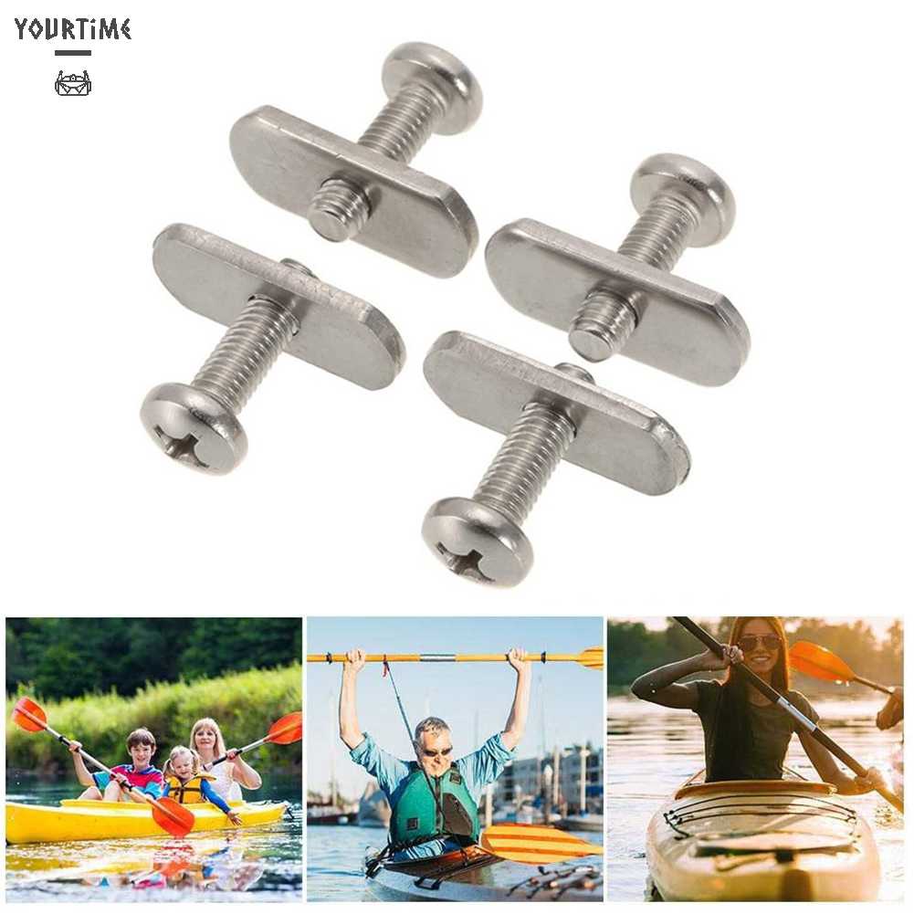 Bộ 4 Ốc Vít M6 Bằng Thép Không Gỉ Cho Thuyền Kayak