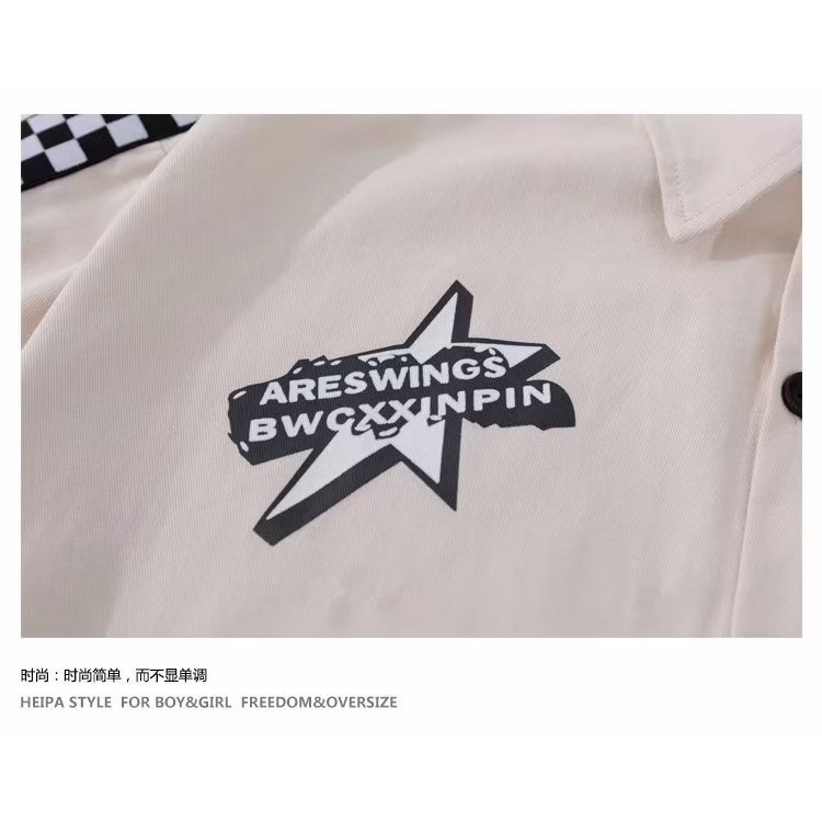 Áo Sơ Mi Tay Lửng Dáng Rộng Phong Cách Âu Mỹ Thời Trang Mùa Hè 2023 Dành Cho Nam