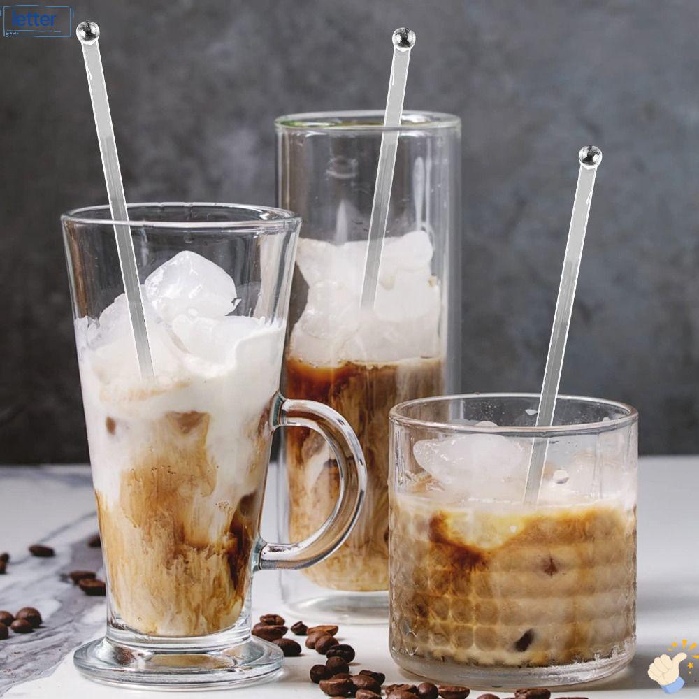 Set 30 Cây Khuấy Đồ Uống Bằng Acrylic Cán Dài Nhiều Màu Sắc