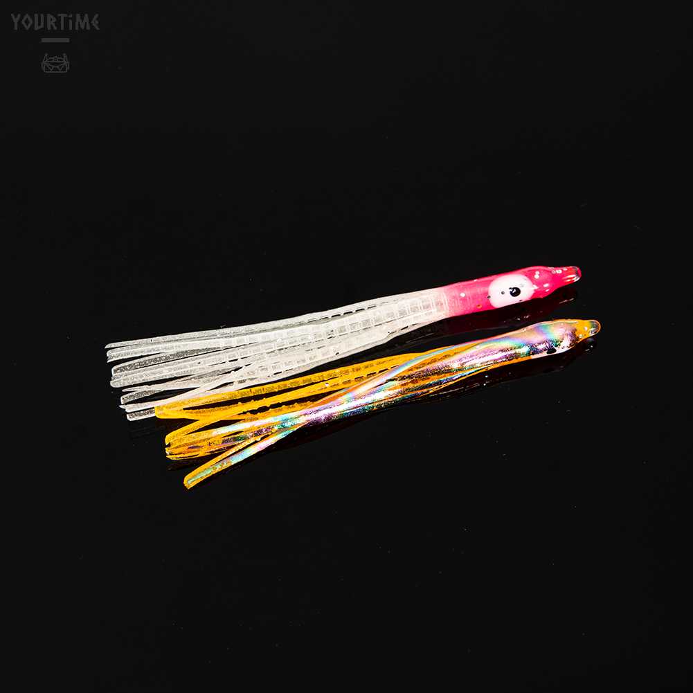 10 Mồi Mực Giả Mềm Phát Sáng Dùng Để Câu Cá