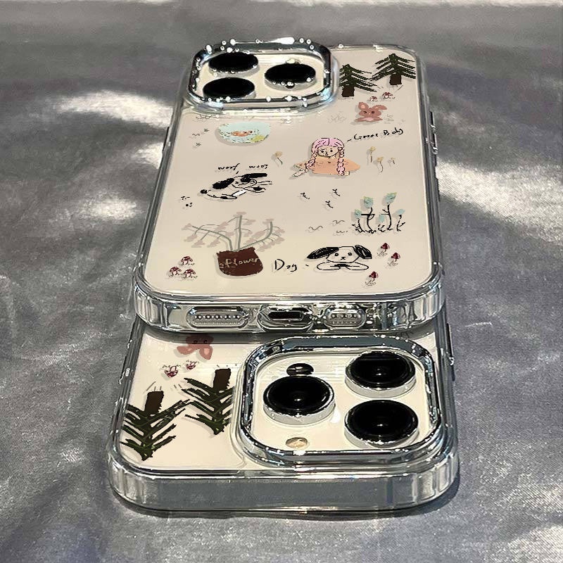 ✅Ốp Điện Thoại Mềm Chống Sốc Họa Tiết Khu Rừng Đơn Giản Cho iPhone127 11plus14promax 8In 13 O7VV