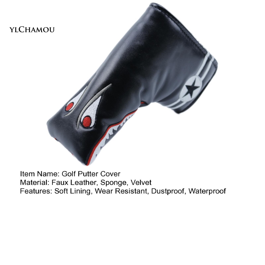 Ylchamou Vỏ Bọc Đầu Gậy Đánh Golf Bằng Da Giả Lót Nhung Dễ Vệ Sinh
