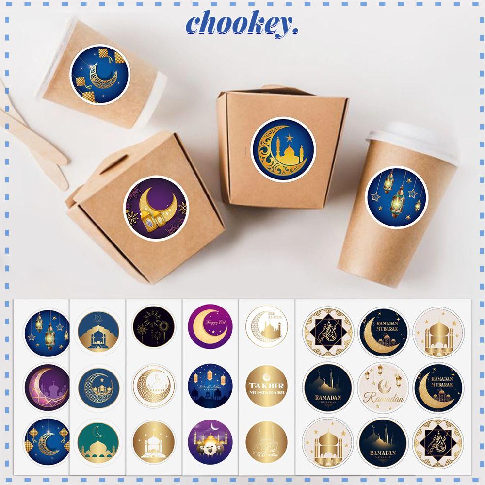 CHOOKEY Set 20 Tấm Sticker Eid Mubarak Dán Trang Trí Mới