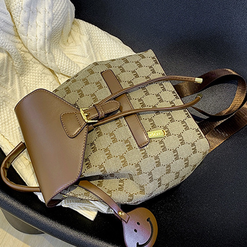 Ielgy Ba Lô Vuông Thời Trang niche Dễ Phối Đồ Phong Cách Nước Ngoài Cho Nữ