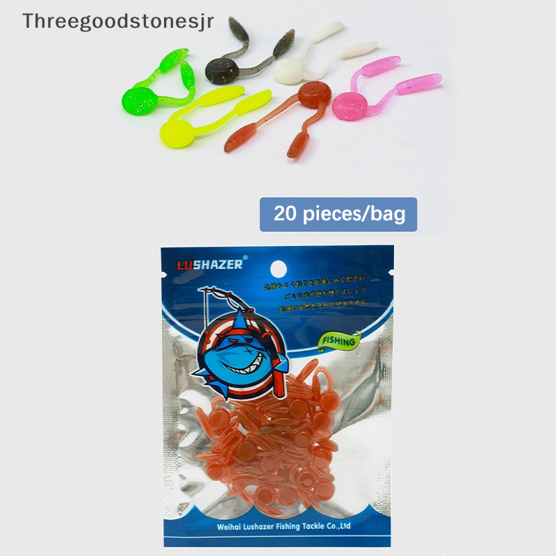 20 Rodworms Tải Trọng Nước 3.3cm Mềm Mại Màu Đen Bằng TPE JR