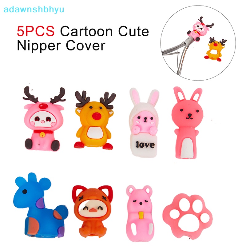 Adawnshbhyu Vỏ Bọc Silicon Bảo Vệ Kéo Cắt Móng Tay Hình Động Vật Hoạt Hình