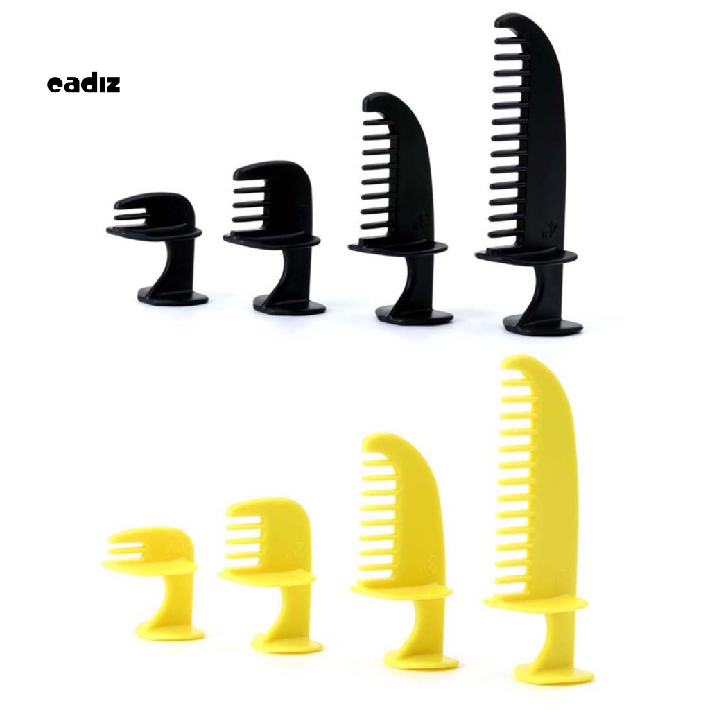 Bộ 4 Dụng Cụ Thước Kẻ Tạo Kiểu Tóc Chuyên Nghiệp Bằng ABS