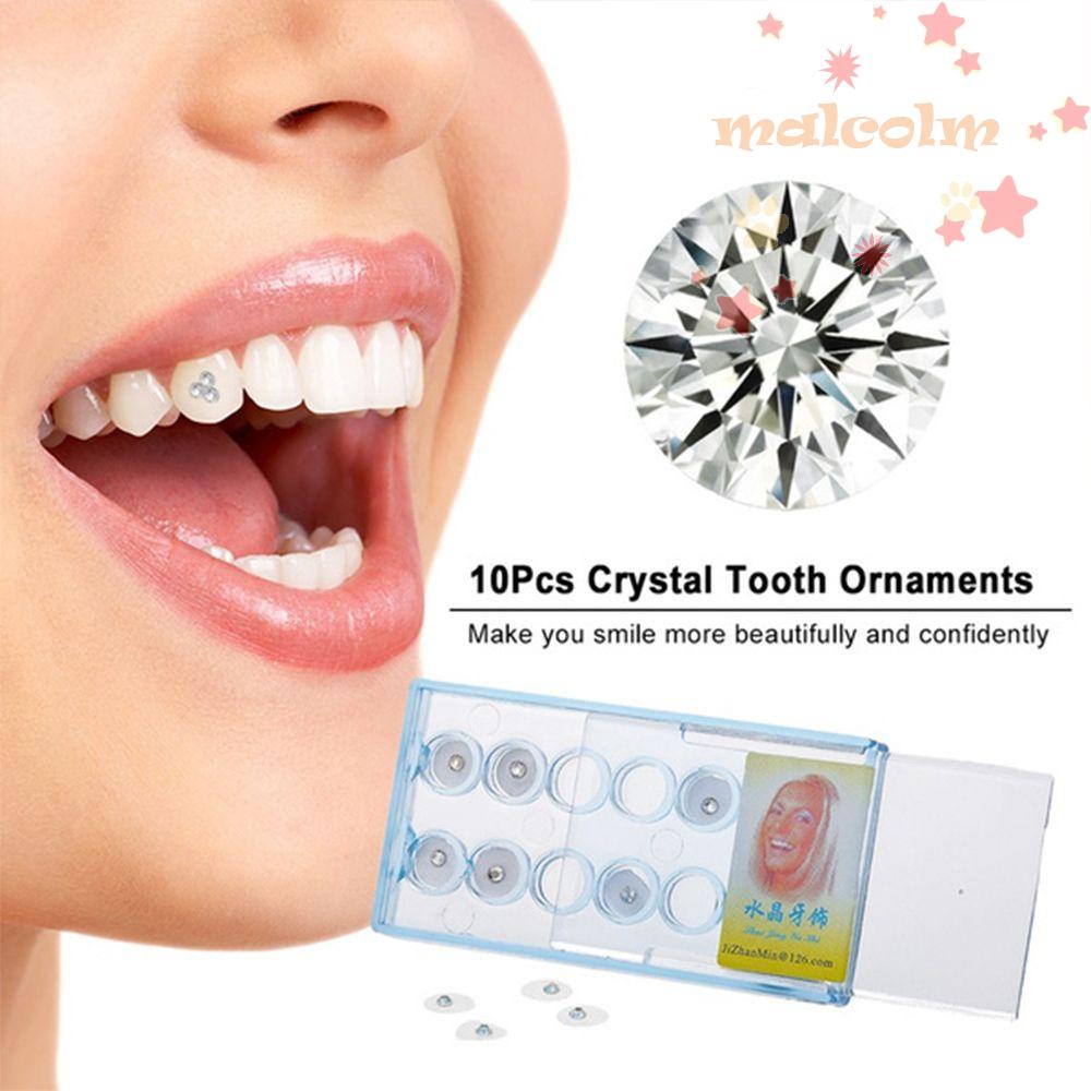 Răng MALCOLM Malcom MALCOLM MALCOLM|Phụ Kiện Trang Trí Răng Phong Cách Âu Mỹ Sáng Bóng An Toàn DIY