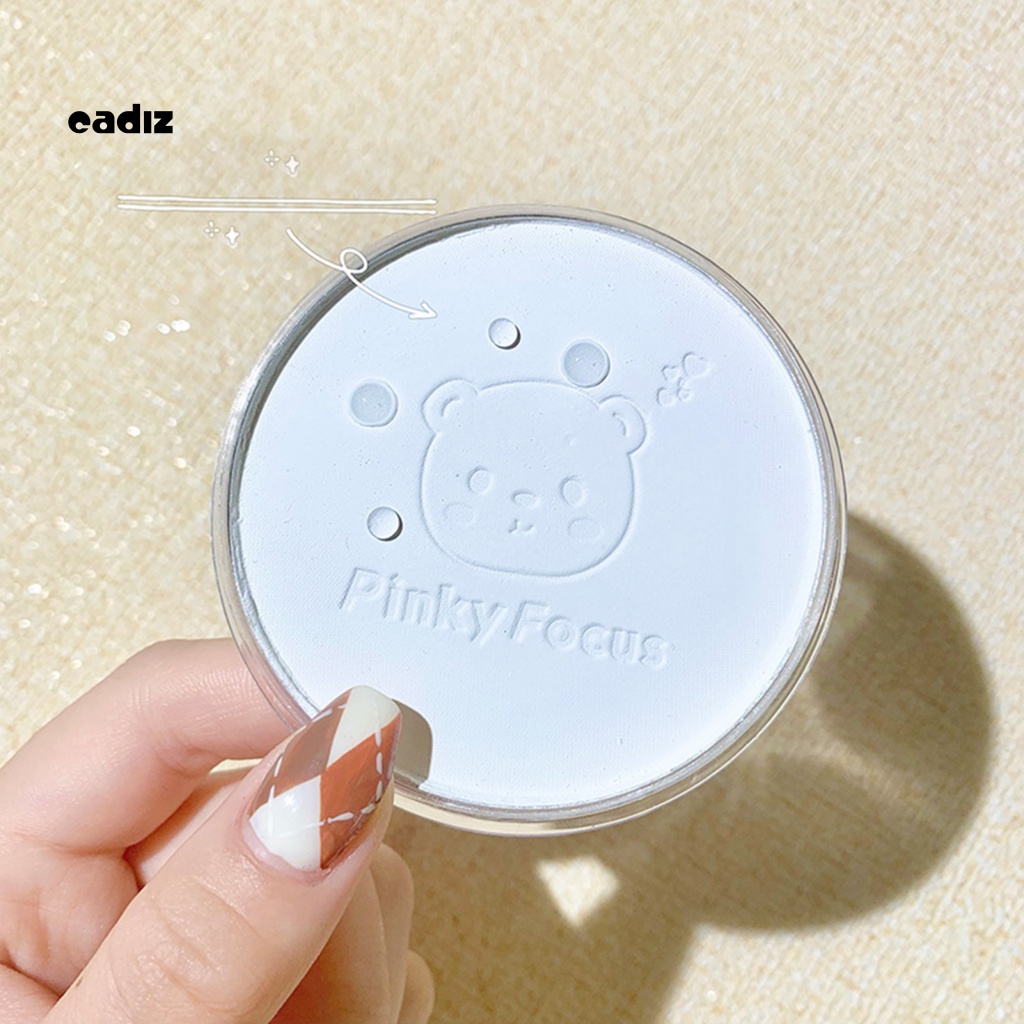 Phấn Nén Trang Điểm Bằng Nhựa Không Dính In Hình Gấu Cười Tươi Tắn Nhẹ Nhàng Lâu Trôi