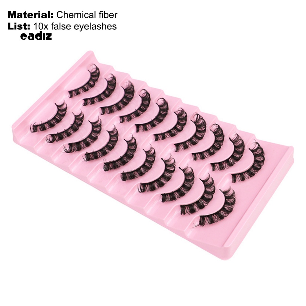 Set 10 Cặp Lông Mi Giả Hình Chữ D Tạo Hiệu Ứng 3D Handmade Dành Cho Nữ